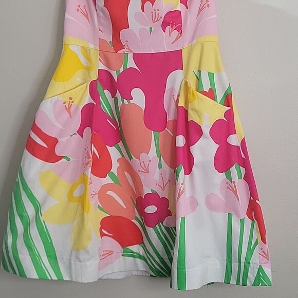 Lilly Pulitzer Lavish Lilly's Place Blossom Floral Strapless Size 2 - Picture 5 of 11